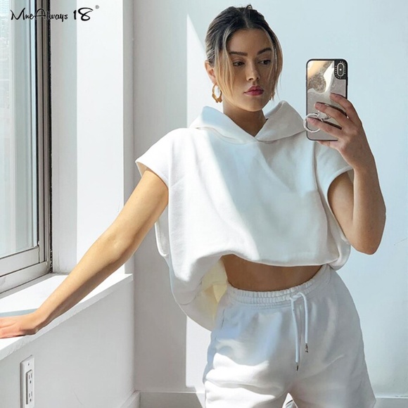 Pants - 2 pieces white soft short sweater set match comfy